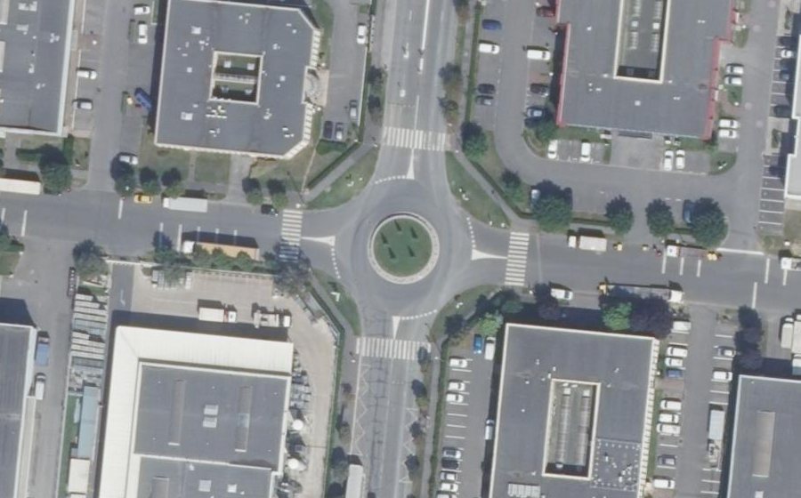 Vue aérienne du Grande Allée