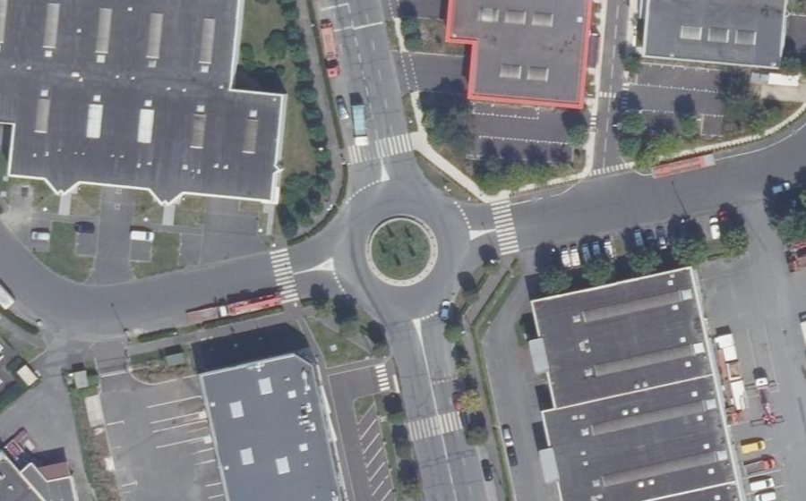 Vue aérienne du Grande Allée