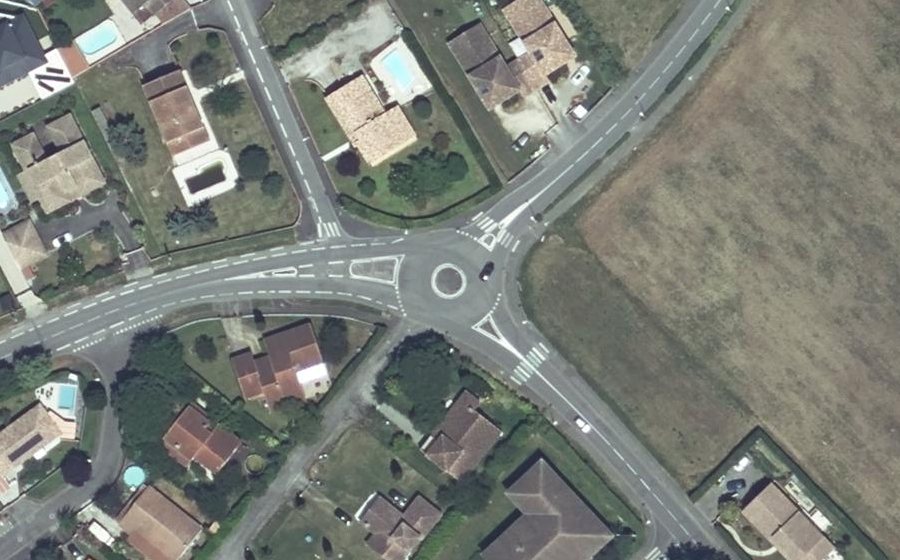 Vue aérienne du Rue des Ormeaux