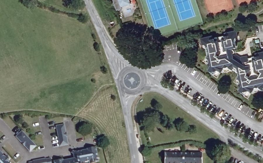 Vue aérienne du Avenue des Émigrés