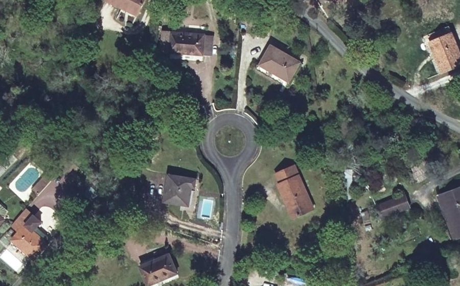 Vue aérienne du Rond-Point des Tourterelles