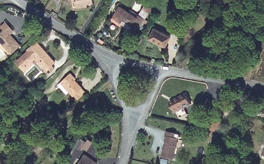 Vue aérienne du Allée des Bruyères