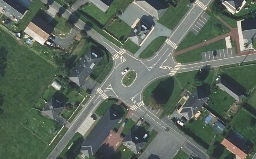 Vue aérienne du Place de la Mairie