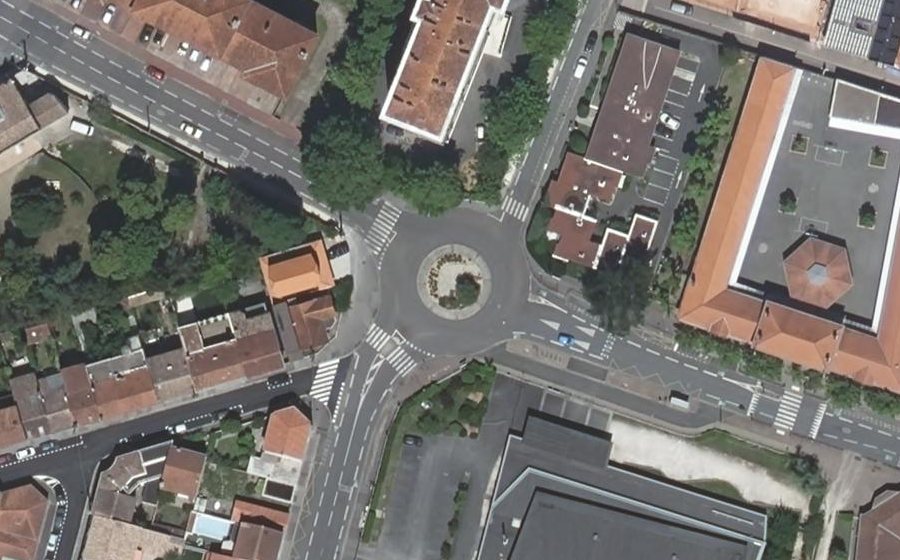 Vue aérienne du Rue Jules Ferry