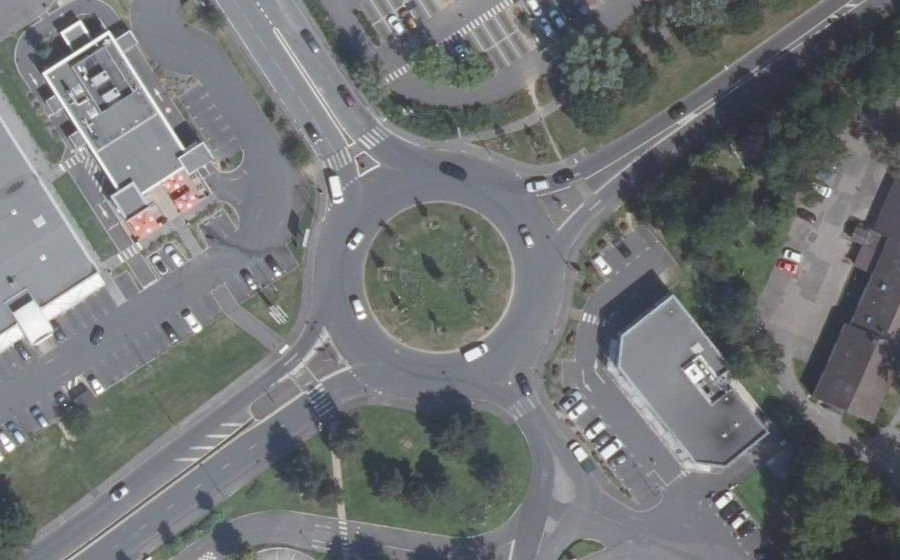 Vue aérienne du Avenue de l'Hippodrome