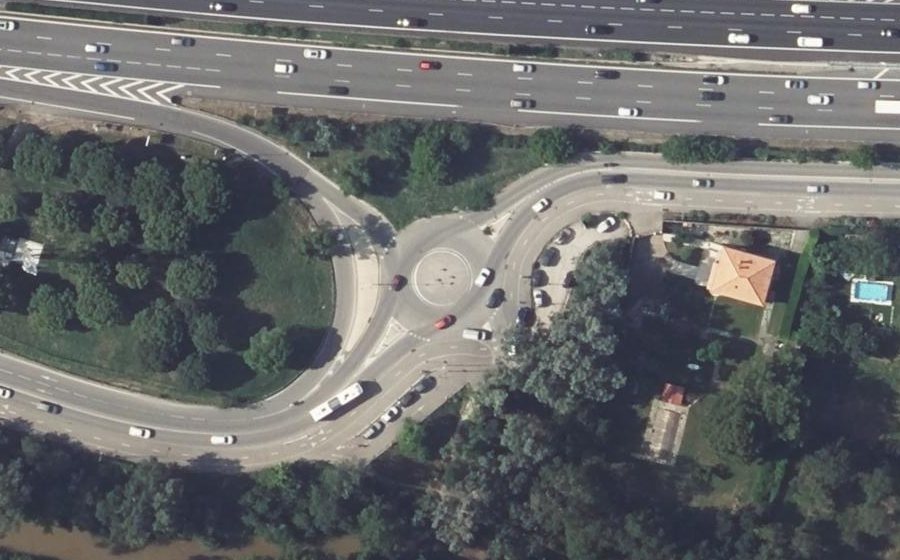 Vue aérienne du Avenue de l'Arc de Meyran