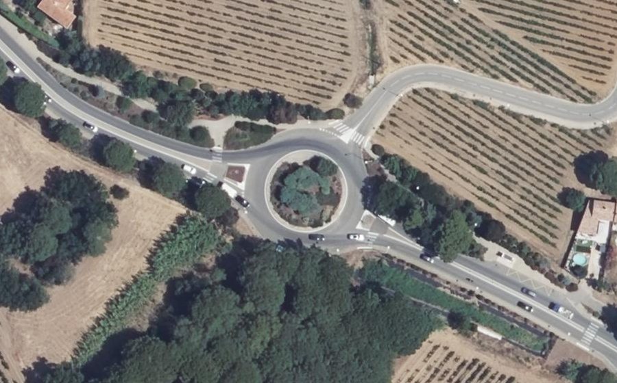 Vue aérienne du Rond-Point des Impatiens