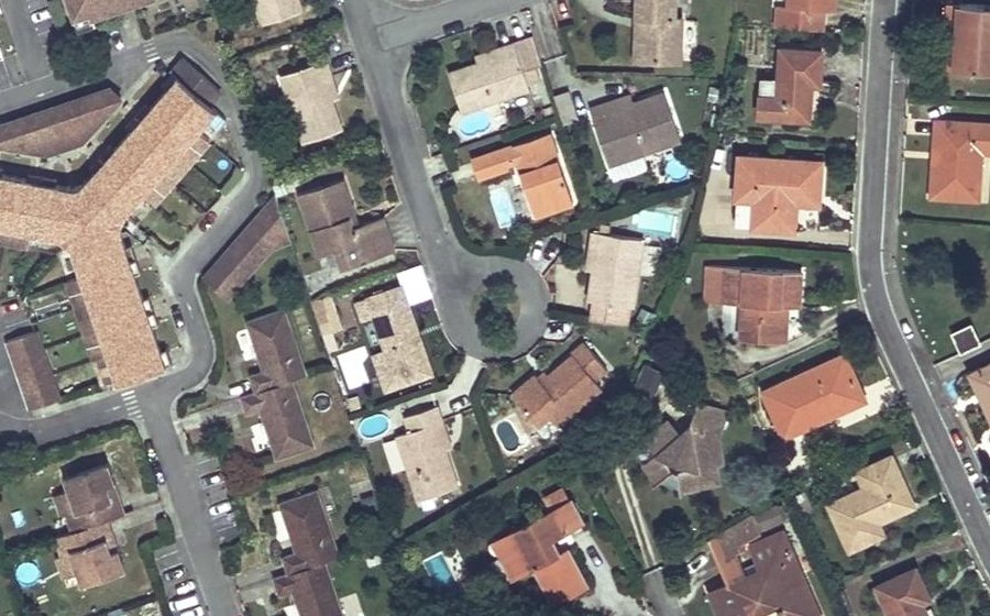 Vue aérienne du Rue des Frênes