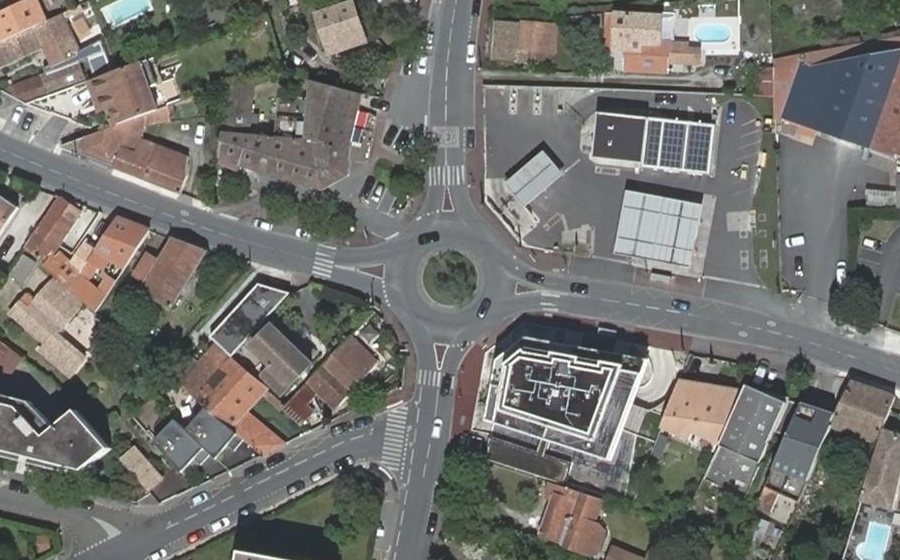 Vue aérienne du Avenue d'Eysines