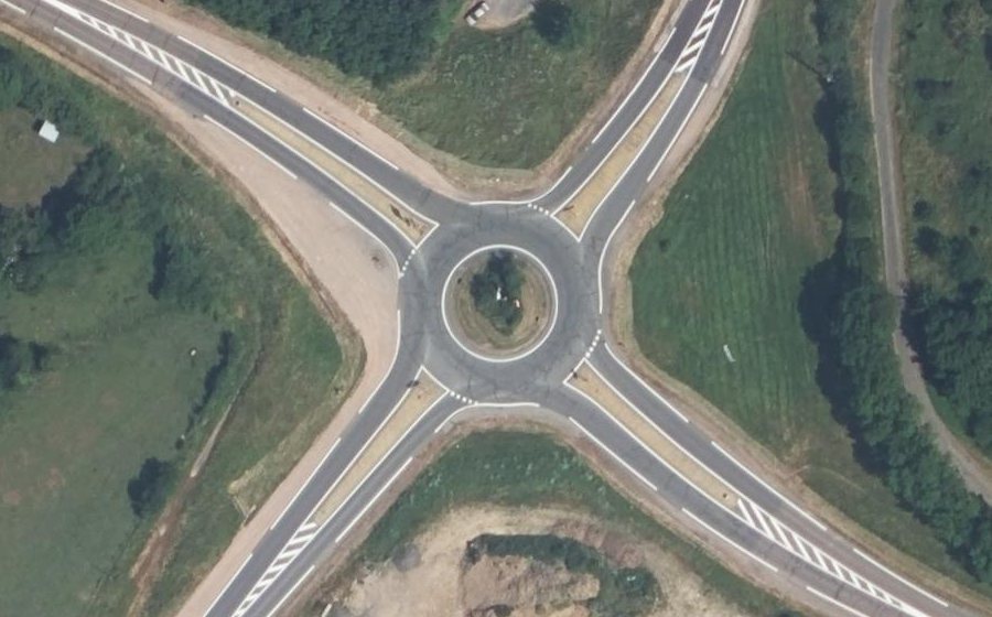 Vue aérienne du Porte de la Fontaine Couverte