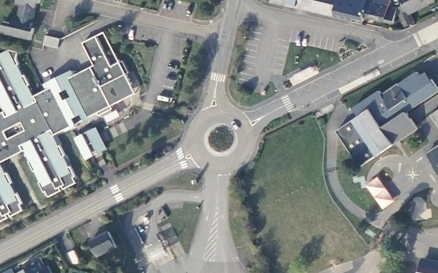 Vue aérienne du Rue du Perray