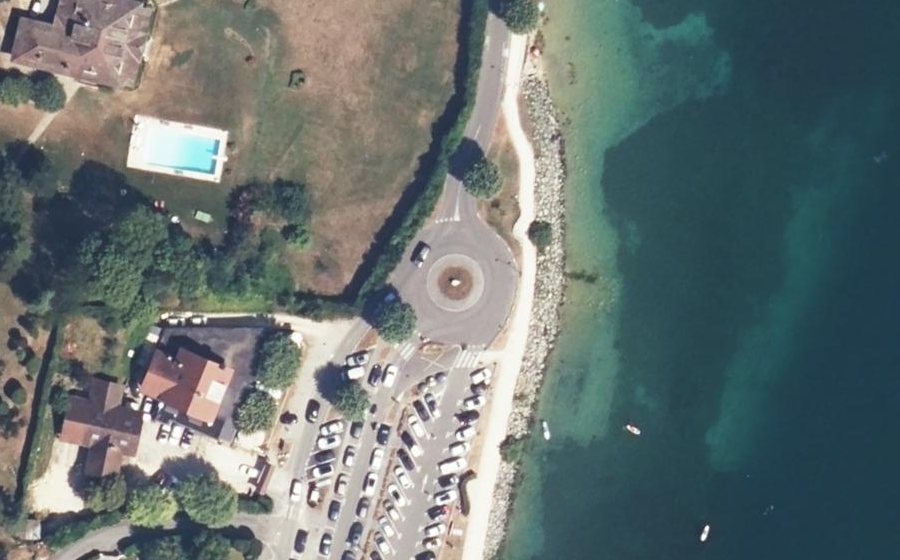 Vue aérienne du Rond-Point du Cygne