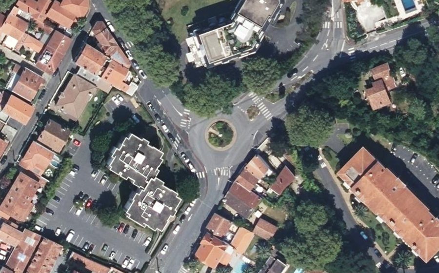 Vue aérienne du Rond-Point Domrémy