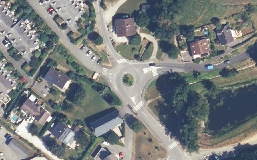 Vue aérienne du Giratoire du Goléron