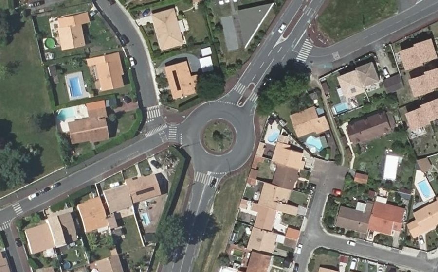 Vue aérienne du Avenue de Kaolack