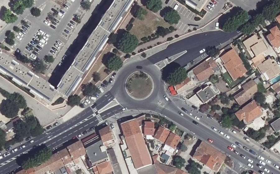 Vue aérienne du Square Intendant Général Chevalier