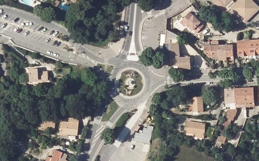 Vue aérienne de la Place du Général de Gaulle