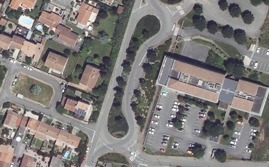 Vue aérienne du Avenue André Chénier