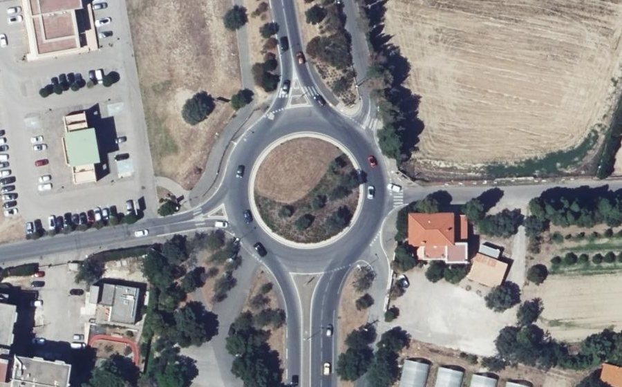 Vue aérienne du Rond-Point des Jardins Saint-Jacques