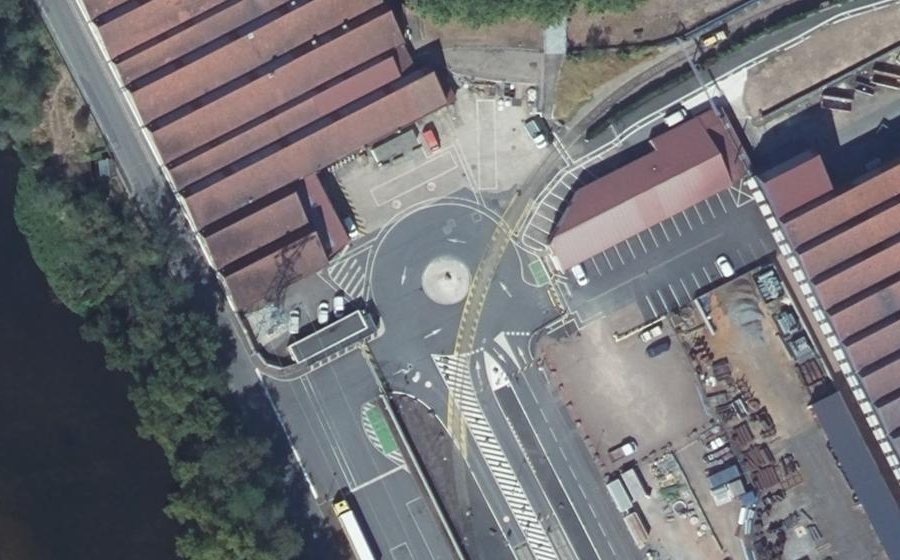 Vue aérienne du Rond-point anonyme n°250010768