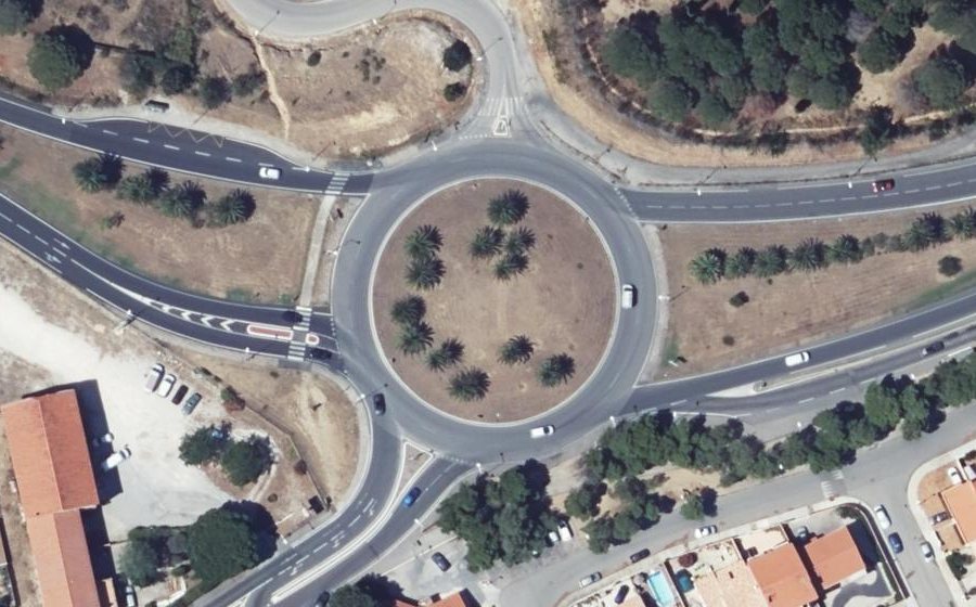 Vue aérienne du Rond-Point du Clos Banet