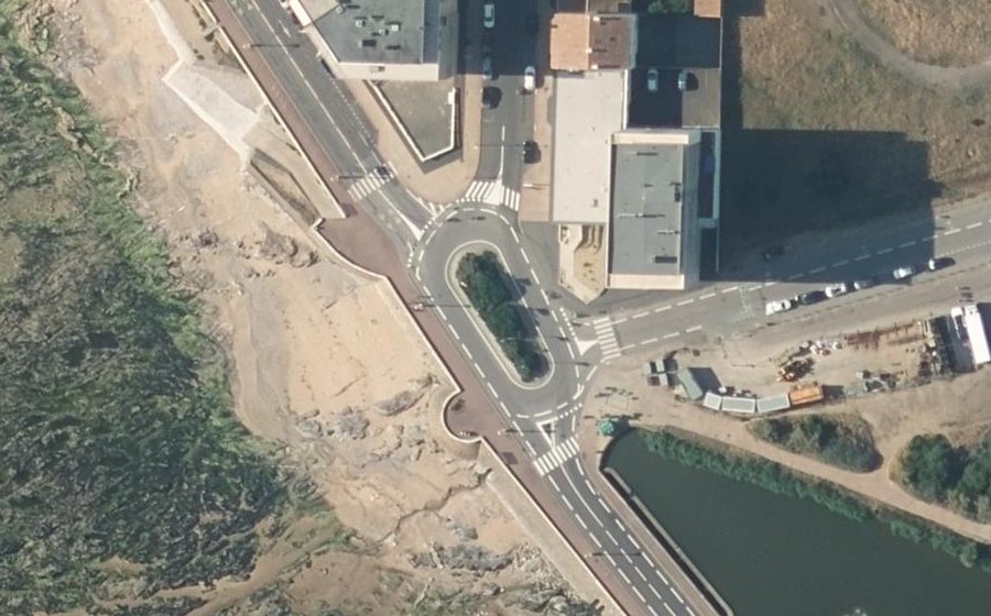 Vue aérienne du Rond-Point de Worthing