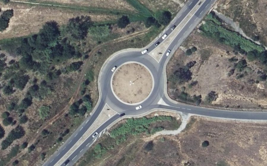 Vue aérienne du Rond-Point Colonel André Salvat
