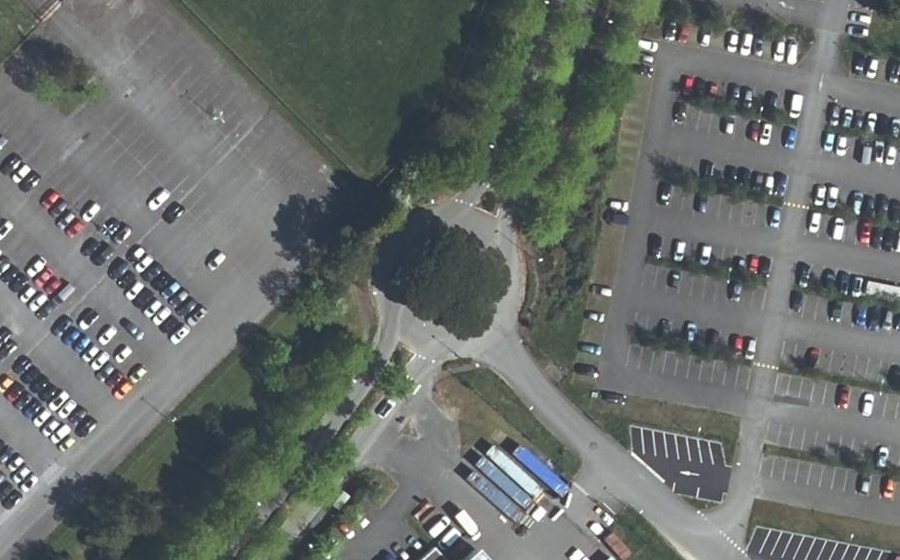 Vue aérienne du Rond-point anonyme n°25022305
