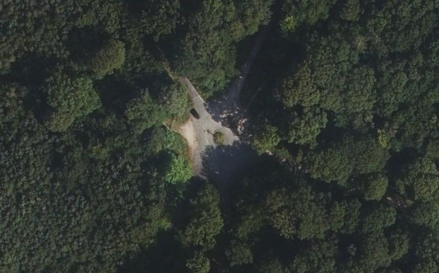 Vue aérienne du Carrefour du Poteau de Hollande
