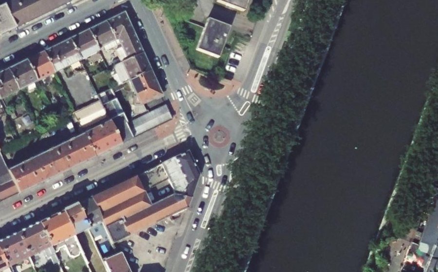 Vue aérienne du Rond-Point de l'Esplanade