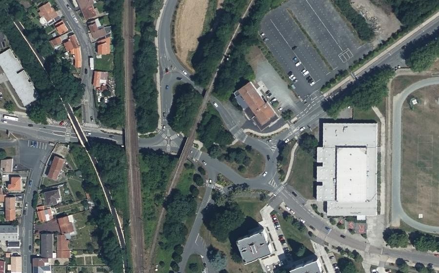 Vue aérienne du Place Olivier de Serres