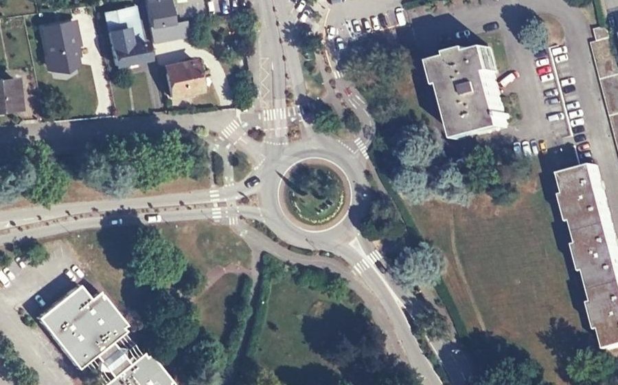 Vue aérienne du Avenue Costa de Beauregard