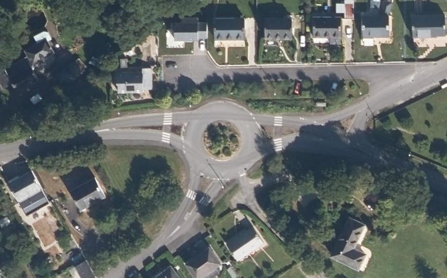 Vue aérienne du Rond-Point de Saint-René