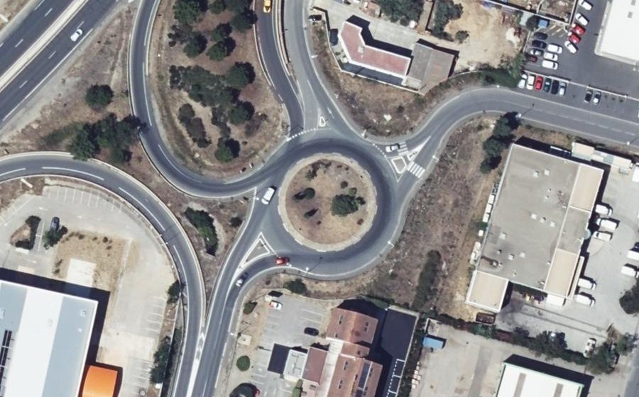 Vue aérienne du Rond-Point du Languedoc