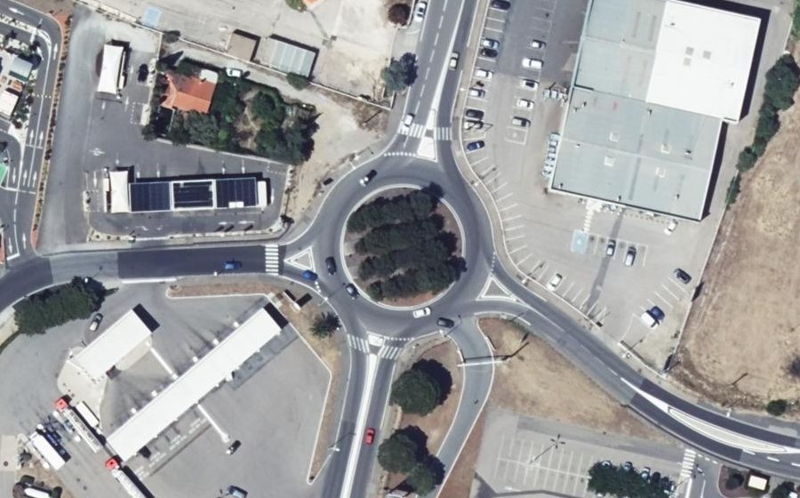 Vue aérienne du Rond-Point de l'Étang Long