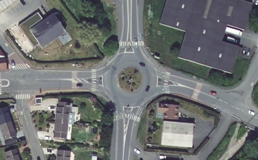 Vue aérienne du Rue de l'Abbé Lemire