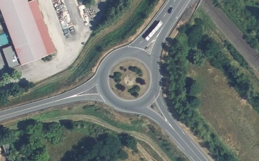 Vue aérienne du Rond-Point Lamartine