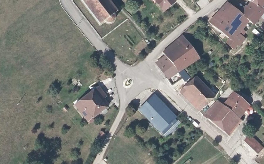 Vue aérienne du Place Battan