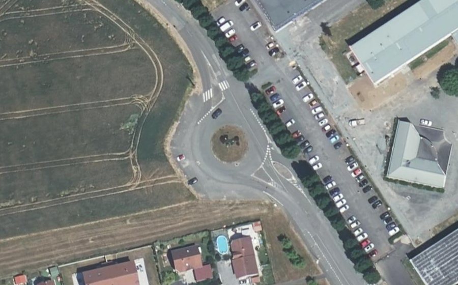Vue aérienne du Rue de Verdun