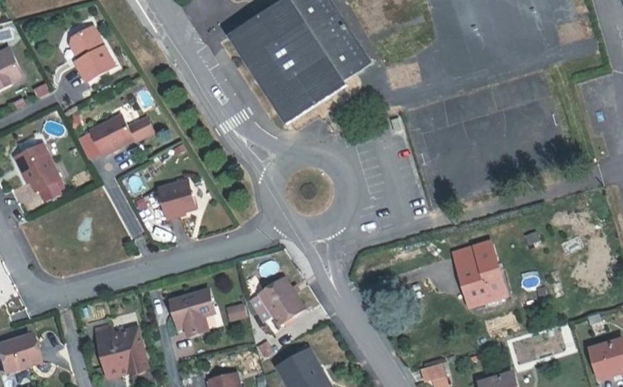 Vue aérienne du Rue de Verdun