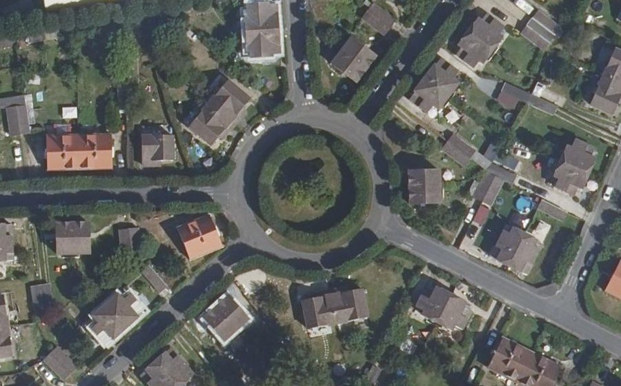 Vue aérienne du Rond-Point Ouest
