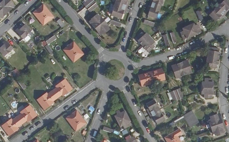 Vue aérienne du Rond-Point Sud