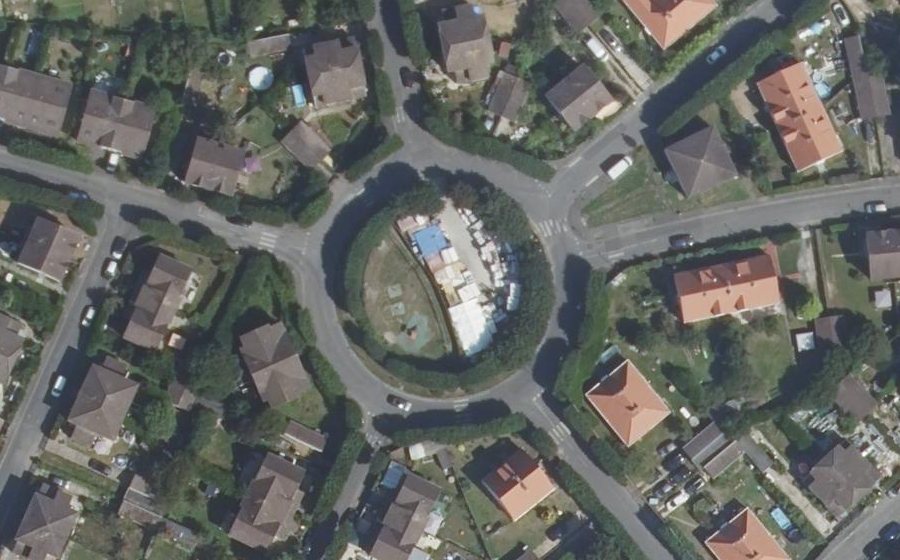 Vue aérienne du Rond-Point Nord