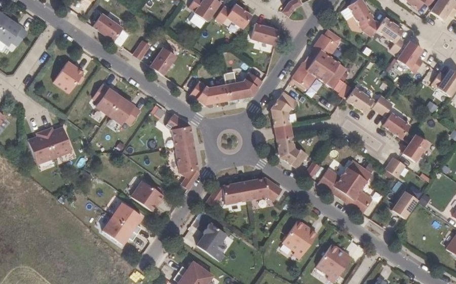 Vue aérienne du Rue des Arrigaux