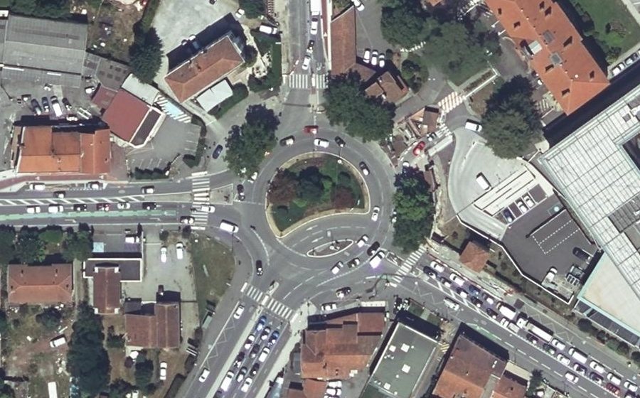 Vue aérienne du Place du Docteur Joseph Baylac