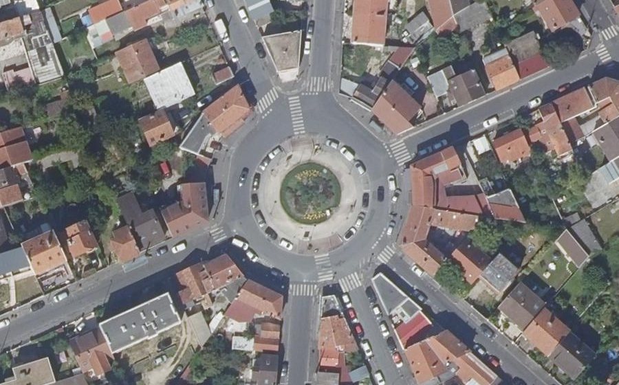 Vue aérienne du Place Paul Froment