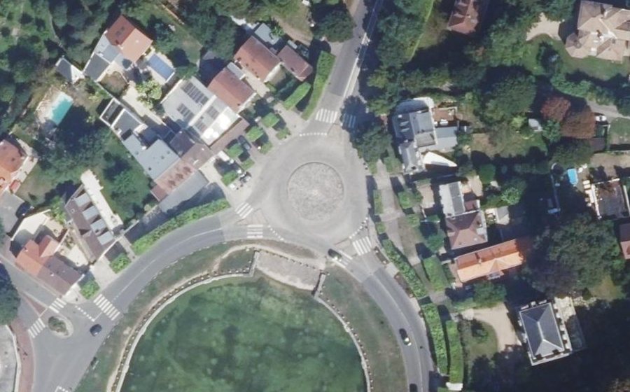Vue aérienne du Place de l'Abreuvoir