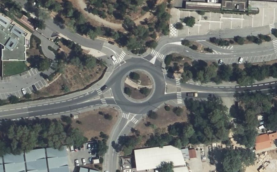 Vue aérienne du Rond-Point des Savoirs