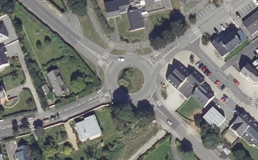 Vue aérienne du Rond-Point Jean-Marie Tjibaou