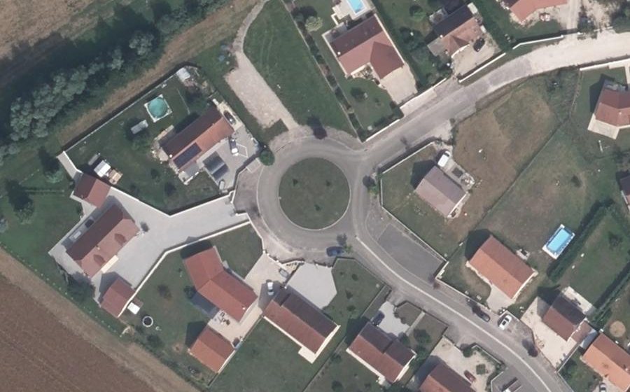 Vue aérienne du Rue du Pâtis